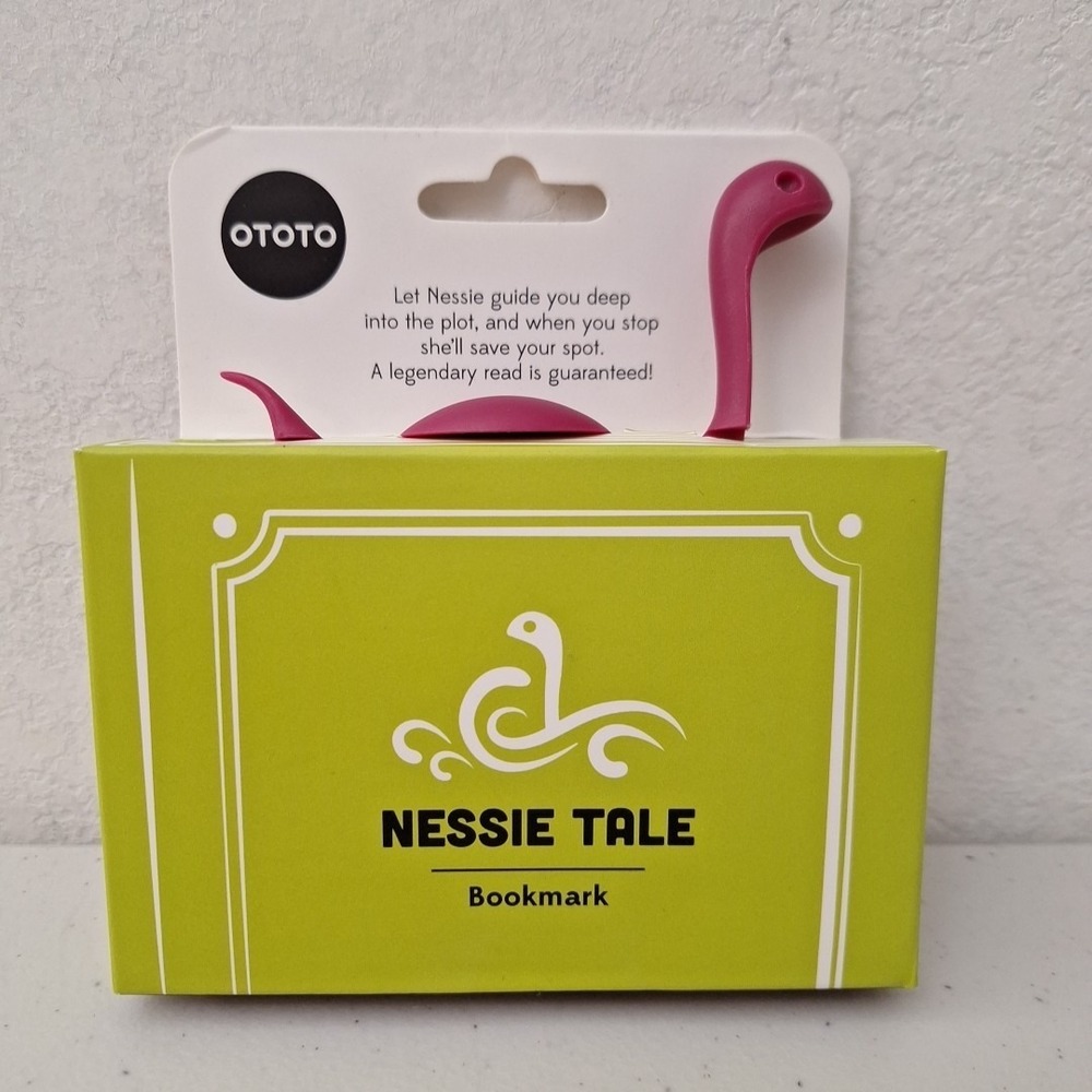 Nessie Tale Book Mark Drk Pink Pagekeeper Bookmark Unique Gifts For Readers Kids